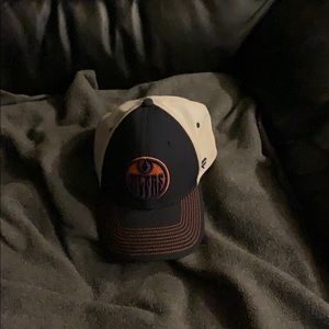 Dark blue oilers full back baseball cap